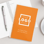Custom Company Logo Business Promotion Oranje Planner<br><div class="desc">Pas deze planner eenvoudig aan met uw eigen bedrijfsinformatie en logo. Breng merkaanpassing aan het volgende niveau door een achtergrondkleur te selecteren die overeenkomt met uw merkkleur.</div>