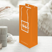 Custom Company Logo Business Promotion Oranje Wijn Cadeautas
