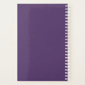 Custom Company Logo Business Promotion Paars Planner (Achterkant)