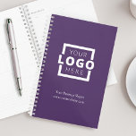 Custom Company Logo Business Promotion Paars Planner<br><div class="desc">Pas deze planner eenvoudig aan met uw eigen bedrijfsinformatie en logo. Breng merkaanpassing aan het volgende niveau door een achtergrondkleur te selecteren die overeenkomt met uw merkkleur.</div>