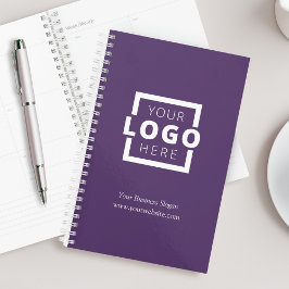 Custom Company Logo Business Promotion Paars Planner