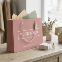 Custom Company Logo Business Promotion Pink