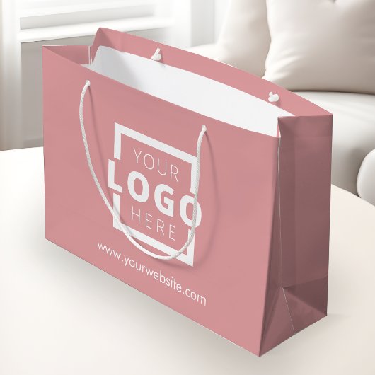 Custom Company Logo Business Promotion Pink Groot Cadeauzakje