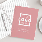 Custom Company Logo Business Promotion Pink Notitieboek