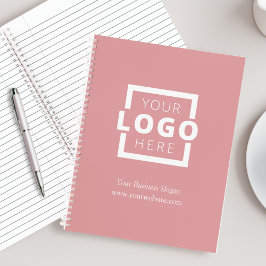Custom Company Logo Business Promotion Pink Notitieboek