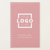 Custom Company Logo Business Promotion Pink Planner (Voorkant)