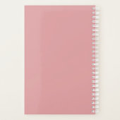 Custom Company Logo Business Promotion Pink Planner (Achterkant)