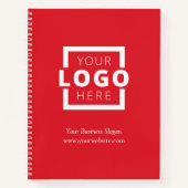 Custom Company Logo Business Promotion Red Notitieboek (Voorkant)