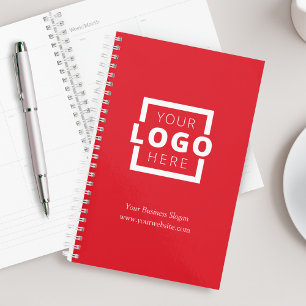 Custom Company Logo Business Promotion Red Planner