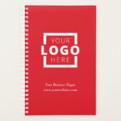 Custom Company Logo Business Promotion Red Planner (Voorkant)