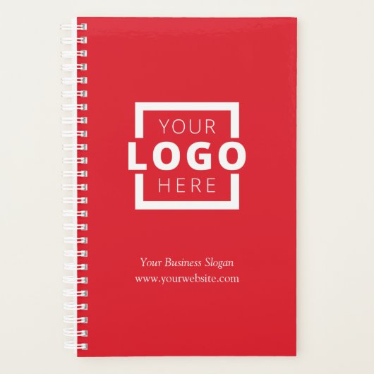 Custom Company Logo Business Promotion Red Planner (Voorkant)