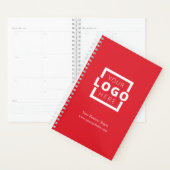 Custom Company Logo Business Promotion Red Planner (Display)