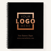 Custom Company Logo Business Promotion Roos Gold Notitieboek (Voorkant)