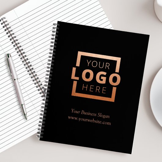 Custom Company Logo Business Promotion Roos Gold Notitieboek