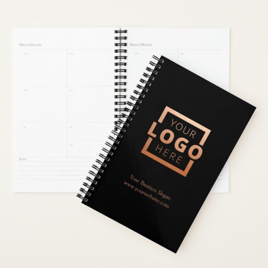 Custom Company Logo Business Promotion Roos Gold Planner (Display)