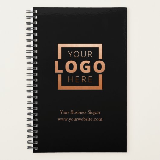 Custom Company Logo Business Promotion Roos Gold Planner (Voorkant)