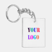 Custom Company Logo Business Promotion Sleutelhang Sleutelhanger (Voorkant Links)