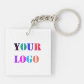 Custom Company Logo Business Promotion Sleutelhang Sleutelhanger (Achterkant)