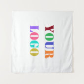 Custom Company Logo Business Promotion Tapestry Wandkleed (Voorkant (horizontaal))