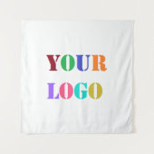 Custom Company Logo Business Promotion Tapestry Wandkleed (Voorkant)