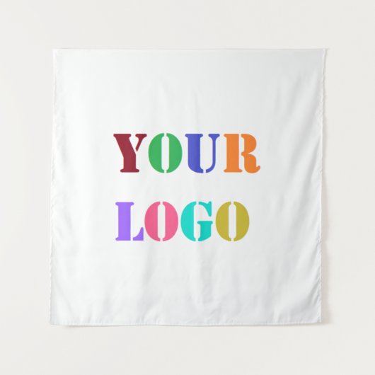 Custom Company Logo Business Promotion Tapestry Wandkleed (Voorkant)