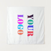 Custom Company Logo Business Promotion Tapestry Wandkleed (Voorkant (horizontaal))