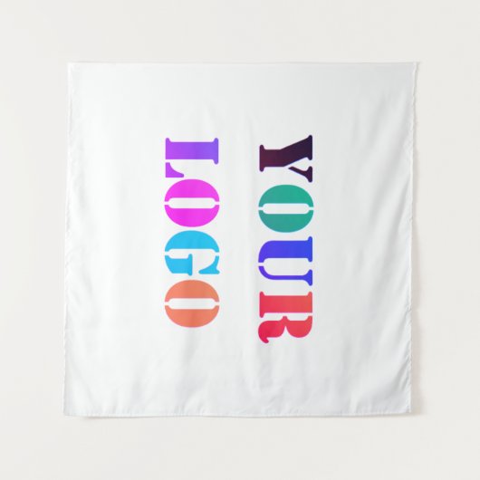 Custom Company Logo Business Promotion Tapestry Wandkleed (Voorkant (horizontaal))