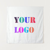 Custom Company Logo Business Promotion Tapestry Wandkleed (Voorkant)