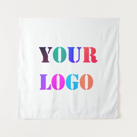 Custom Company Logo Business Promotion Tapestry Wandkleed (Voorkant)