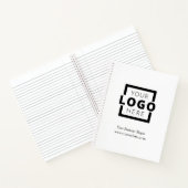Custom Company Logo Business Promotion White Notitieboek (Binnen)