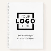 Custom Company Logo Business Promotion White Notitieboek (Voorkant)