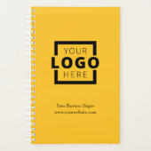 Custom Company Logo Business Promotion Yellow Planner (Voorkant)