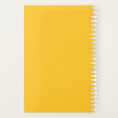 Custom Company Logo Business Promotion Yellow Planner (Achterkant)