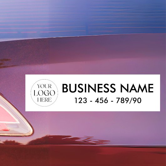 Custom Company Logo Business Promotional Modern  Bumpersticker