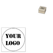 Custom Company Logo Business Ronde Rubber Stamp Rubberstempel (Gestempeld)