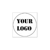 Custom Company Logo Business Ronde Rubber Stamp Rubberstempel (Afrduk)