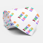 Custom Company Logo Business Stropdas Sjabloon (Opgerold)