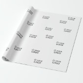 Custom Company Logo  Cadeaupapier (Uitgerold)