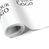 Custom Company Logo  Cadeaupapier (Rol Hoek)