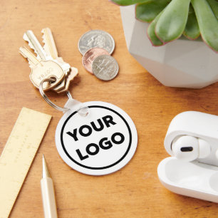 Custom Company Logo Corporate Swag Sleutelhanger