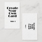 Custom Company Logo Creëer Uw eigen Visitekaartje (Voorkant / Achterkant)