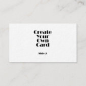 Custom Company Logo Creëer Uw eigen Visitekaartje (Achterkant)