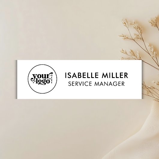 Custom Company Logo Employee Magnetic or Pin Back Naamplaatje