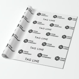 Custom Company Logo en Label Line Business Cadeaupapier