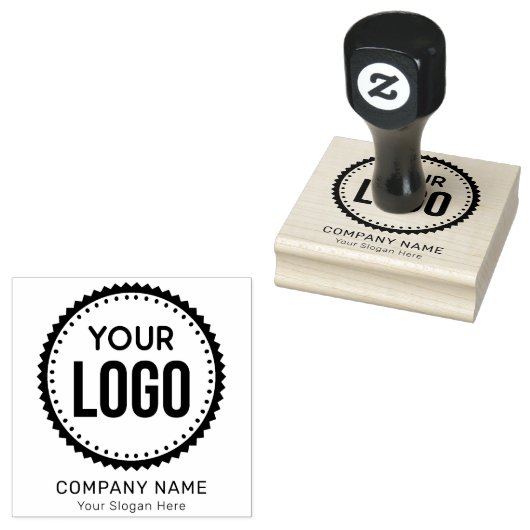 Custom Company Logo en Slogan met speciale Ru Rubberstempel (Gestempeld)
