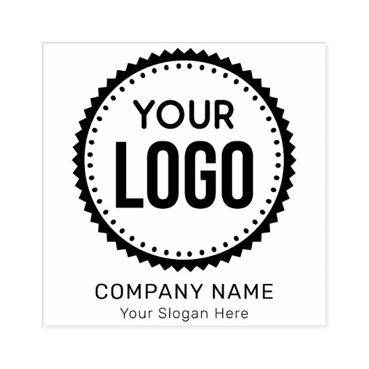 Custom Company Logo en Slogan met speciale Ru Rubberstempel (Afrduk)