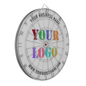 Custom Company Logo en Tekst Business Dart Board Dartbord (Voorkant Links)