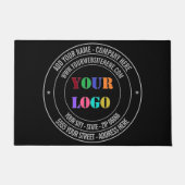 Custom Company Logo en Tekst Deurmat Kies Kleuren (Voorkant)