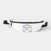Custom Company Logo en tekst Fanny Pack uw kleur Heuptasje (Voorkant)