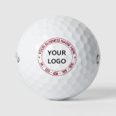Custom Company Logo en tekst golfballen uw kleur (Voorkant)